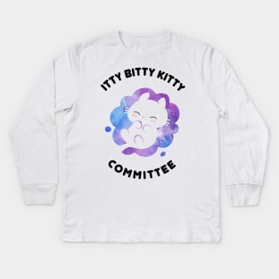 Itty Bitty Kitty Committee Kids Long Sleeve T-Shirt